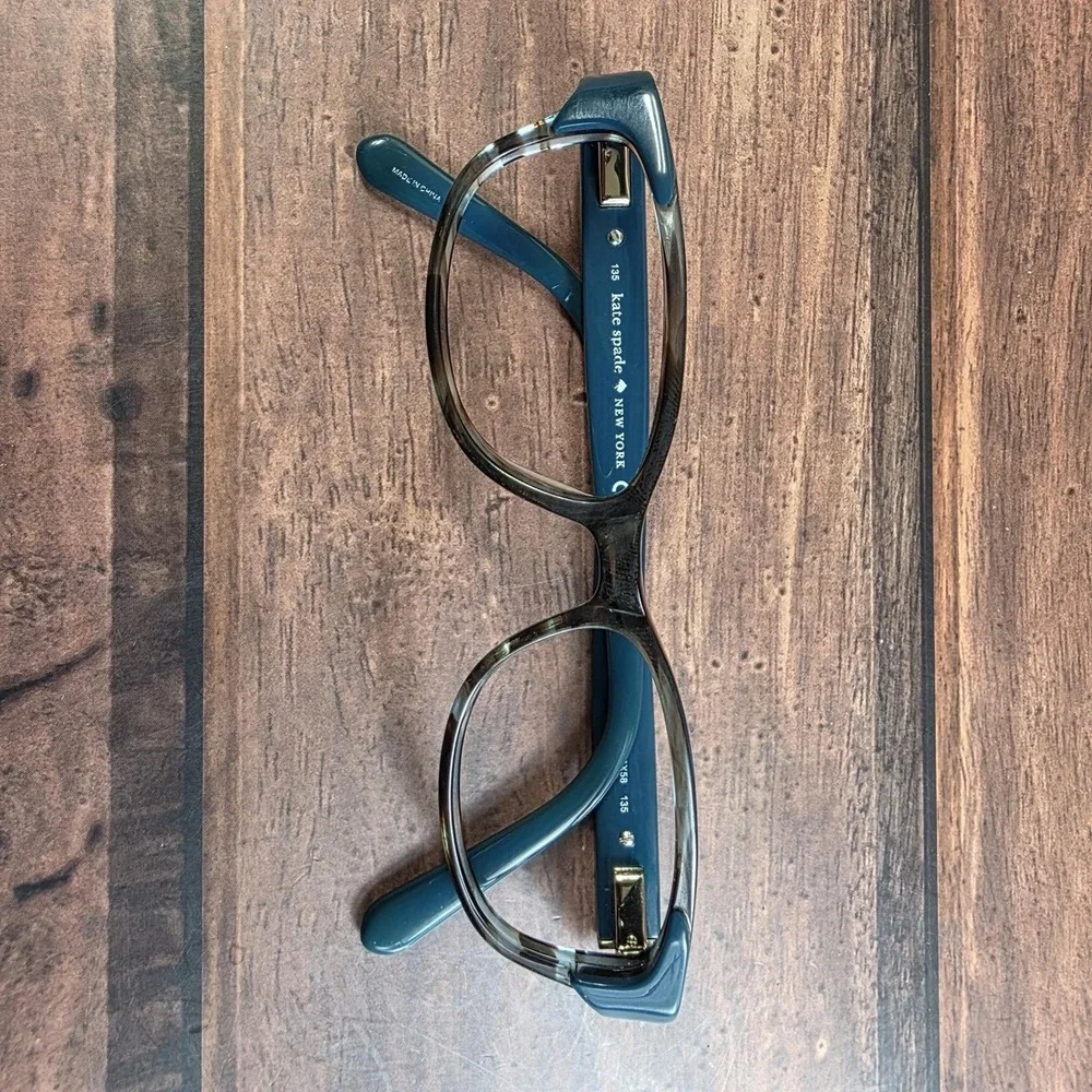 Kate Spade Alease X58 Cat Eye Eyeglasses Teal‎ Tortoiseshell Gold 135mm Frames